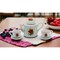 Ceramic Red Rose Mini Tea Set-5 Piece Set,Home Decor Gift Idea Interior Decor